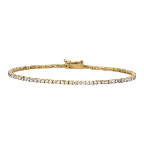 14 Carat Gold 2mm Waterway Bracelet - CNG Jewels (1)