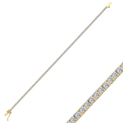 14 Carat Gold 2mm Waterway Bracelet - CNG Jewels