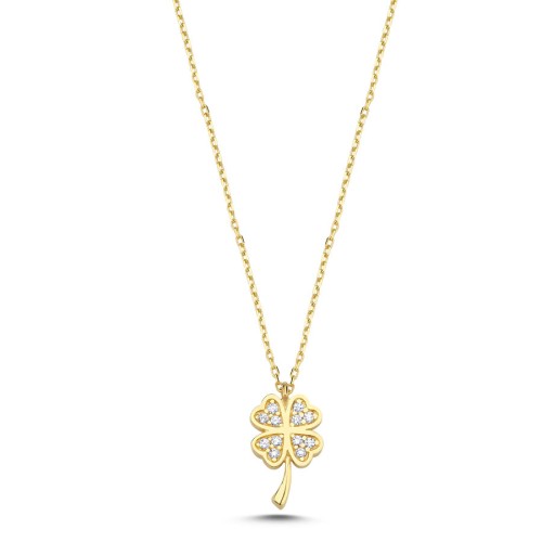 Four Leaf Clover Gold Necklace - CNG Jewels