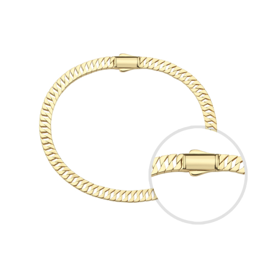 14 Ayar Altın Fermuar Zincir Bileklik - 3