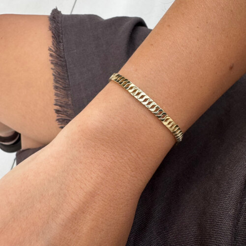 14 Ayar Altın Fermuar Zincir Bileklik - CNG Jewels (1)