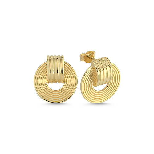 14 Ayar Altın Focus Küpe - 1