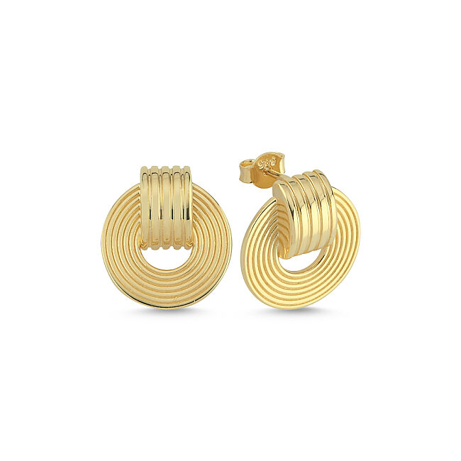 14 Ayar Altın Focus Küpe - 1