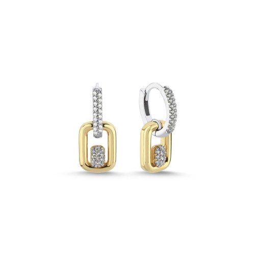 14 Carat Gold Small Dangle Rettan Earrings - CNG Jewels