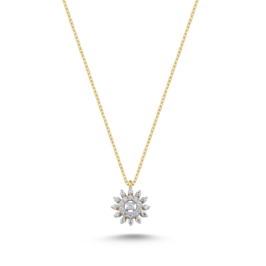 14 Ayar Altın Minimal Fiore Kolye - CNG Jewels
