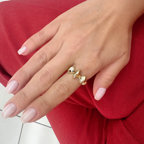 14 Carat Gold Modern Design Fist Ring - CNG Jewels (1)