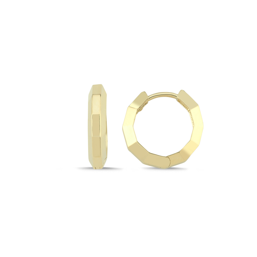 14 Ayar Altın Nice Halka Küpe - CNG Jewels