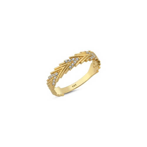14 Carat Gold Arrow Ring - CNG Jewels