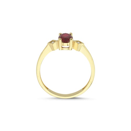 14 Carat Gold Ruby Ring - 2