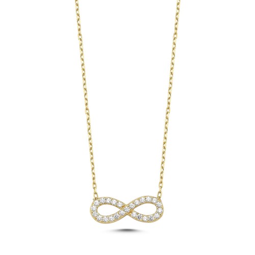 14 Carat Gold Infinity Necklace - 1