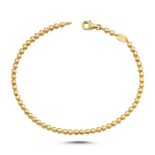 14 Ayar Altın Taşsız Su Yolu Bileklik - 2