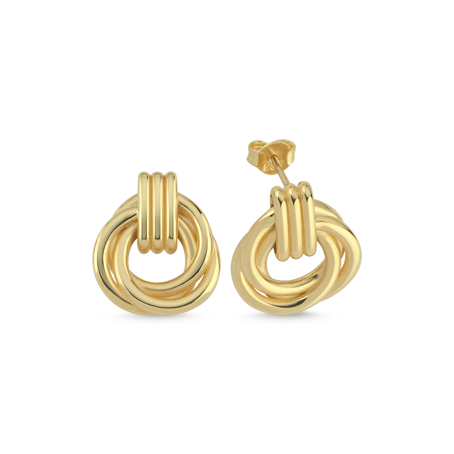 14 Ayar Altın Spirale Küpe - CNG Jewels