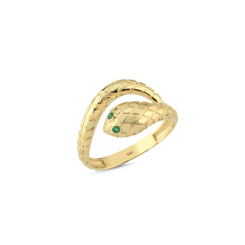 14 Carat Gold Snake Ring - CNG Jewels