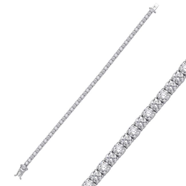 2,5mm Su Yolu Gümüş Bileklik - 1
