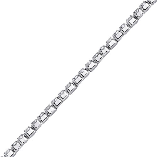 2mm Colored Stone Silver Waterway Bracelet - 4