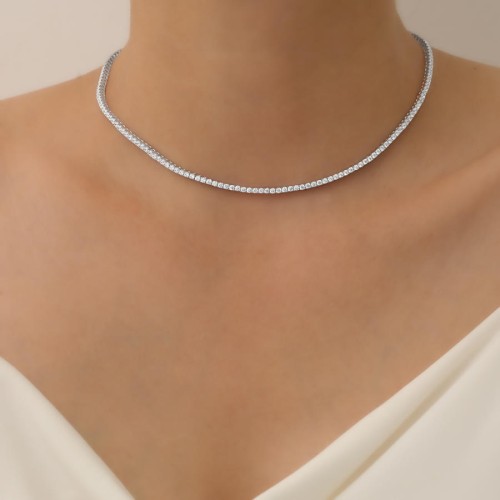 2mm Waterway Silver Necklace - CNG Jewels (1)