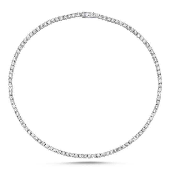3.5mm Waterway Silver Necklace - 1