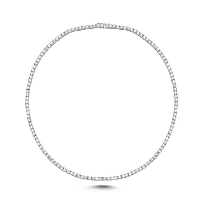 3mm Su Yolu Gümüş Kolye - 1