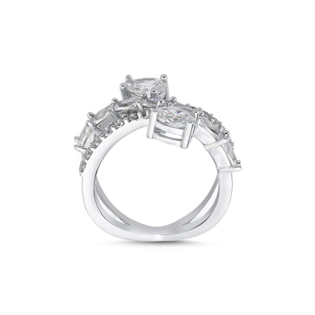Alice Cross Silver Women's Ring - 2