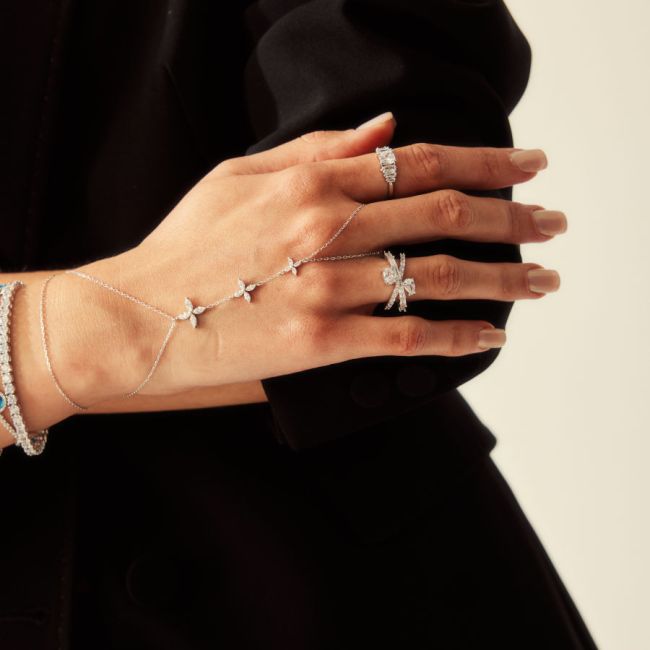 Alice Cross Silver Women's Ring - 3