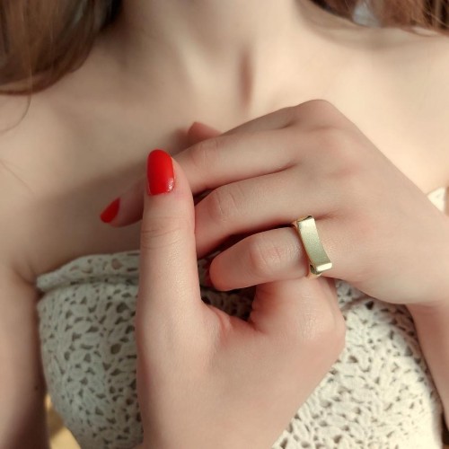 Amarillo Pinky Silver Women's Ring - CNG Jewels (1)