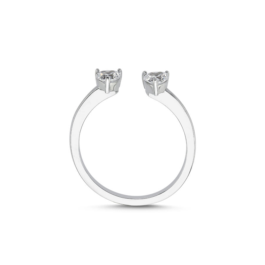 Amor Heart Women's Silver Ring - CNG Jewels (1)