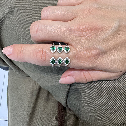 Amour Emerald Gümüş Kadın Yüzük - CNG Jewels (1)