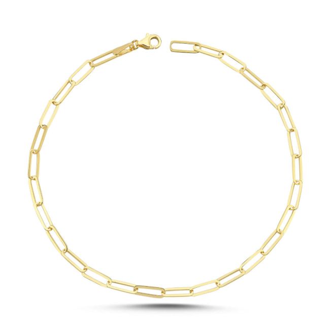 Ataş Zincir Gold Gümüş Halhal - 1