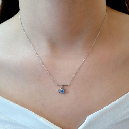 Badem Göz Gümüş Kadın Kolye - CNG Jewels