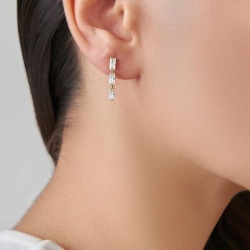 CNG Jewels - Baguette Tennis Earrings 