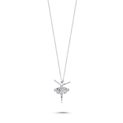 Ballerina Women's Silver Necklace - CNG Jewels