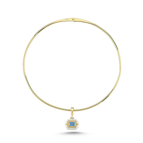 Beyaz Oktagon Charm Tasma - 1
