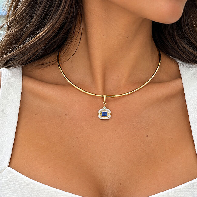 Beyaz Oktagon Charm Tasma - 2