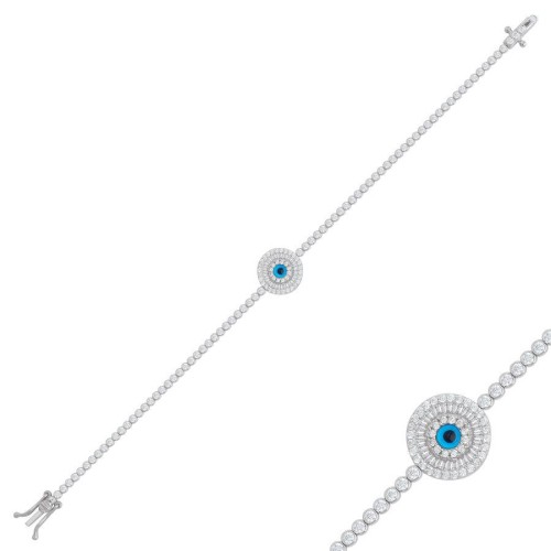 CNG Jewels - Blanco Baget Göz Suyolu Gümüş Kadın Bileklik