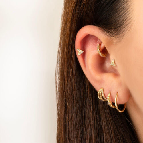 Boomerang Altın Tragus Piercing - 2