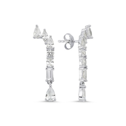 Bright Night Women's Dangling Silver Earrings - CNG Jewels