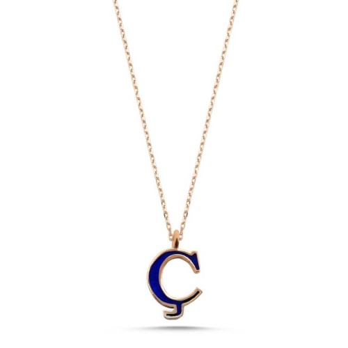 Small Letter C Silver Women's Necklace - CNG Jewels
