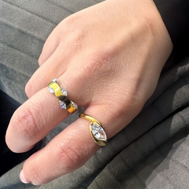 Camilia Markiz Gümüş Yüzük - 2