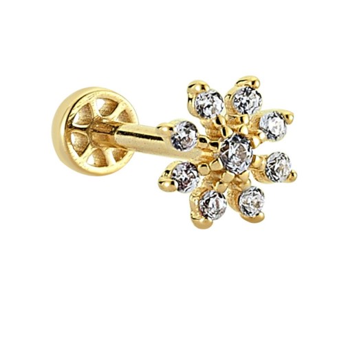 CNG Jewels - Çiçek Altın Tragus Piercing