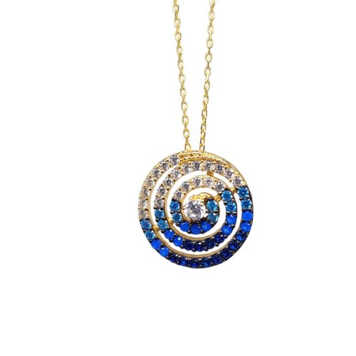 CNG Jewels - Circules Colorful Gold Necklace