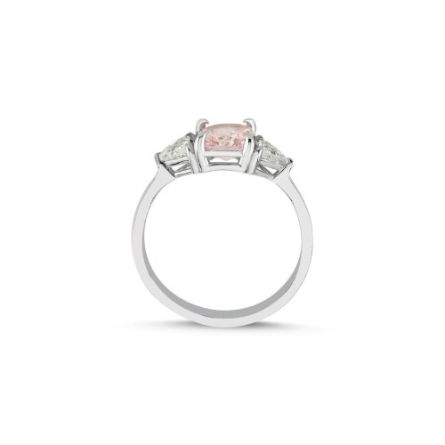 Cushin Pembe Kadın Gümüş Yüzük - 2