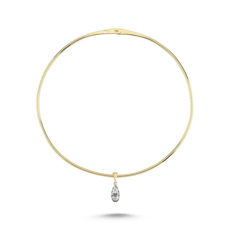 Damla Taşlı Tasma Kolye - CNG Jewels
