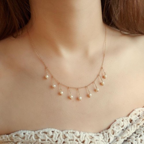 CNG Jewels - Design Necklace with Natural Pearls 