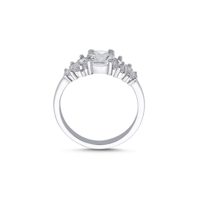 Diana Big Shiny Gümüş Kadın Yüzük - 3