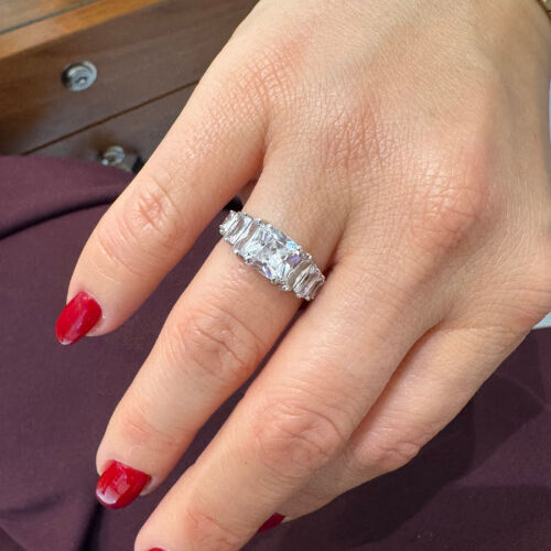 Diana Big Shiny Gümüş Kadın Yüzük - 2