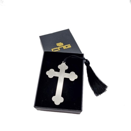 Handmade Orthodox Cross Silver Bookmark - CNG Jewels
