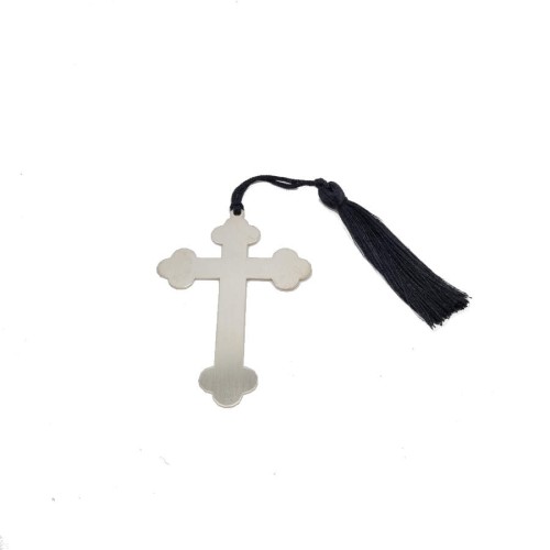 Handmade Orthodox Cross Silver Bookmark - CNG Jewels (1)