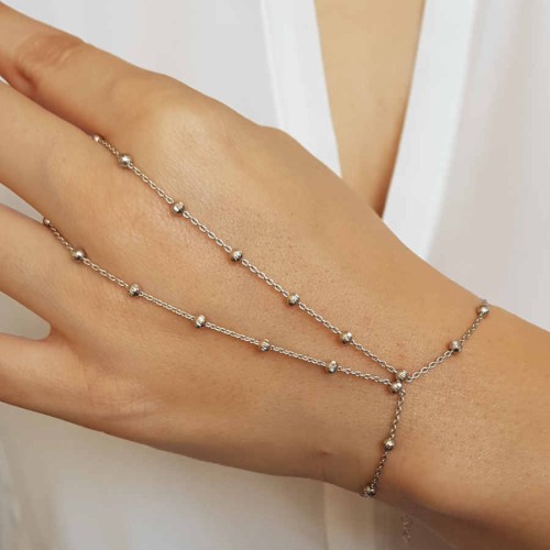 Esfera Chain Silver Shahmaran Bracelet - CNG Jewels (1)