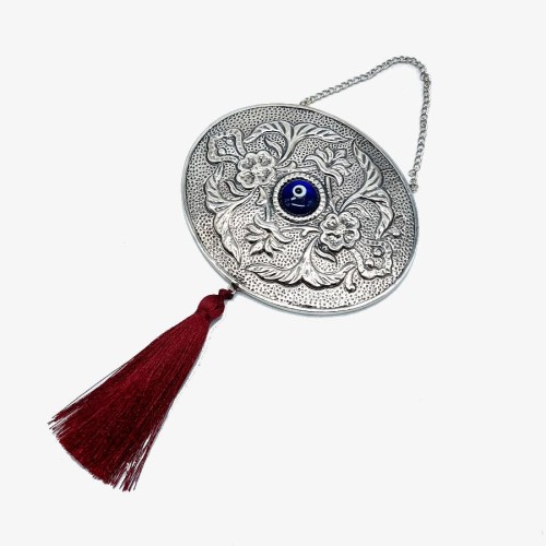 CNG Jewels - Evil Eye Oversized Silver Wall Mirror 
