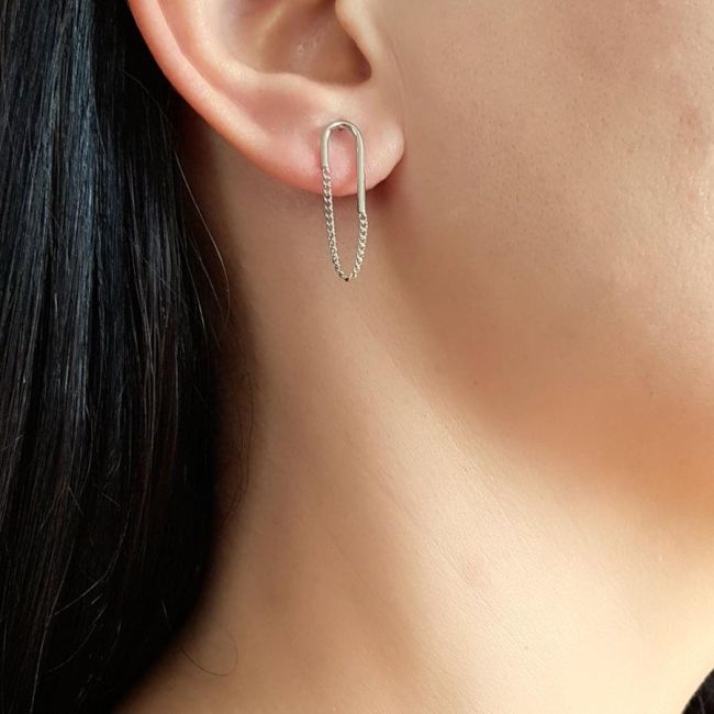 Figaro Gümüş Kadın Küpe - 1